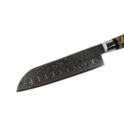 Shinrai Knives - Micarta Jewels Damascus Santoku 18 cm