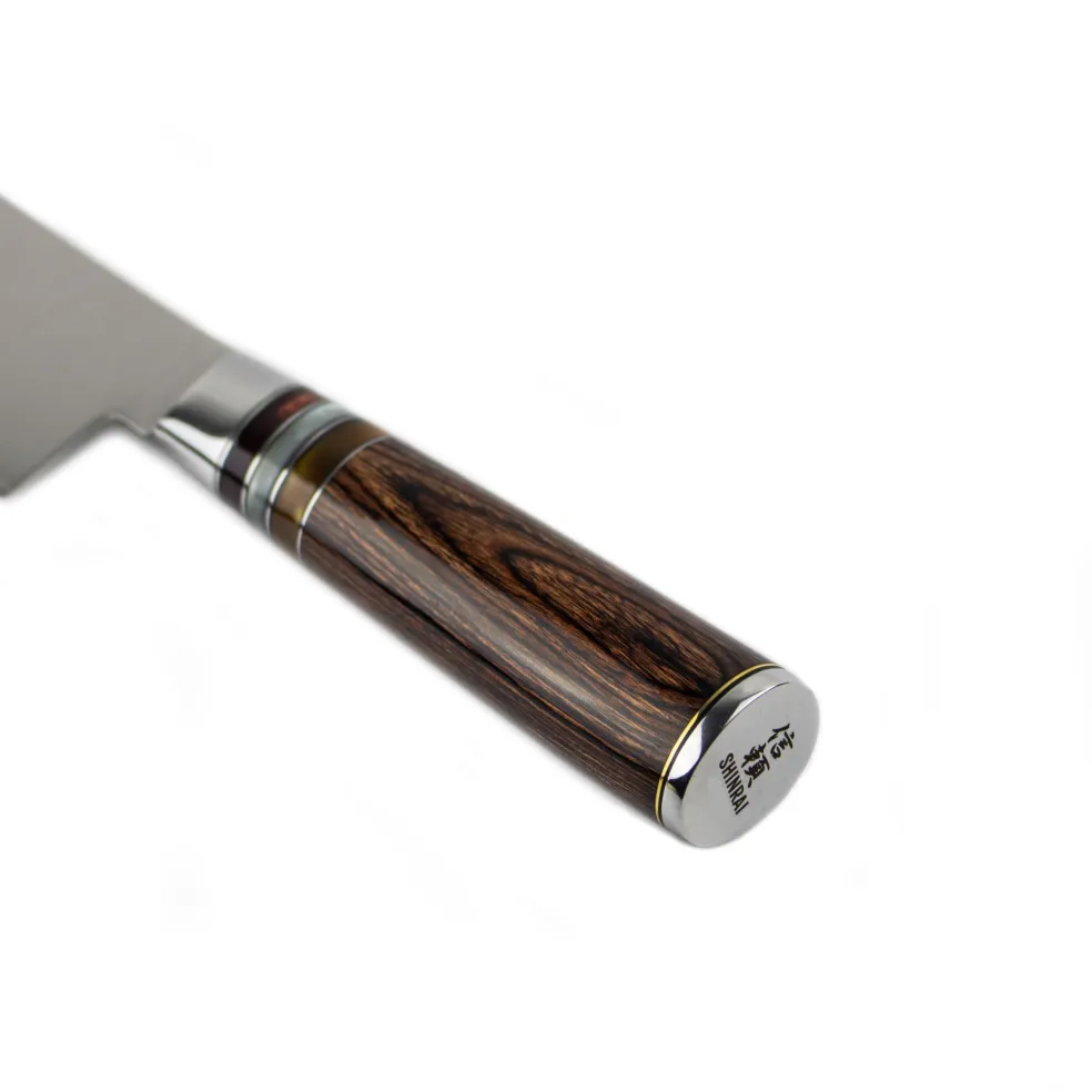 Shinrai Knives - Micarta Jewels Damascus Koksmes 20 cm