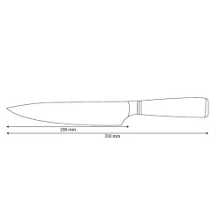 Shinrai Knives - Micarta Jewels Damascus Koksmes 20 cm