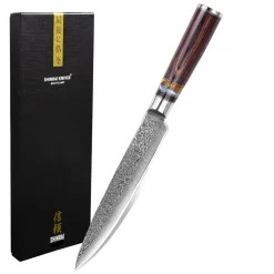 Shinrai Knives - Micarta Jewels Damascus Vleesmes 20 cm