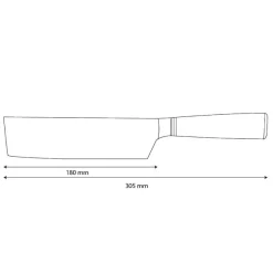 Shinrai Knives - Micarta Jewels Damascus Nakiri 18 cm