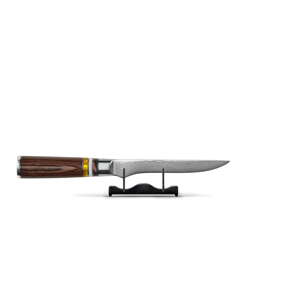 Shinrai Knives - Micarta Jewels 7-delige Messenset + Messenblok Robur