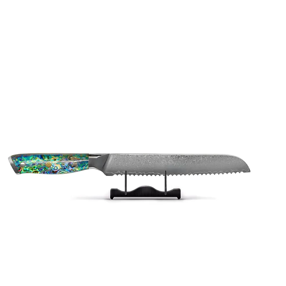 Shinrai Knives - Parelmoer Jewels 5-delige Messenset + Messenblok Cito dubbelzijdig