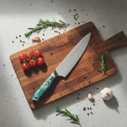 Shinrai Knives - Parelmoer Jewels Serie 5-delige Damascus Messenset