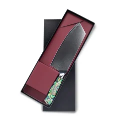 Shinrai Knives - Parelmoer Jewels Damascus Nakiri mes 20 cm