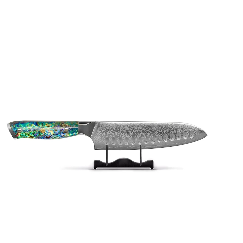 Shinrai Knives - Parelmoer Jewels 5-delige Messenset + Messenblok Robur