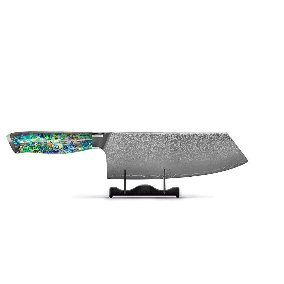 Shinrai Knives - Parelmoer Jewels 5-delige Messenset + Messenblok Robur