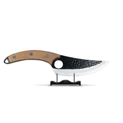 Shinrai Knives - RVS Gladiator Koksmes met holster - Bruin