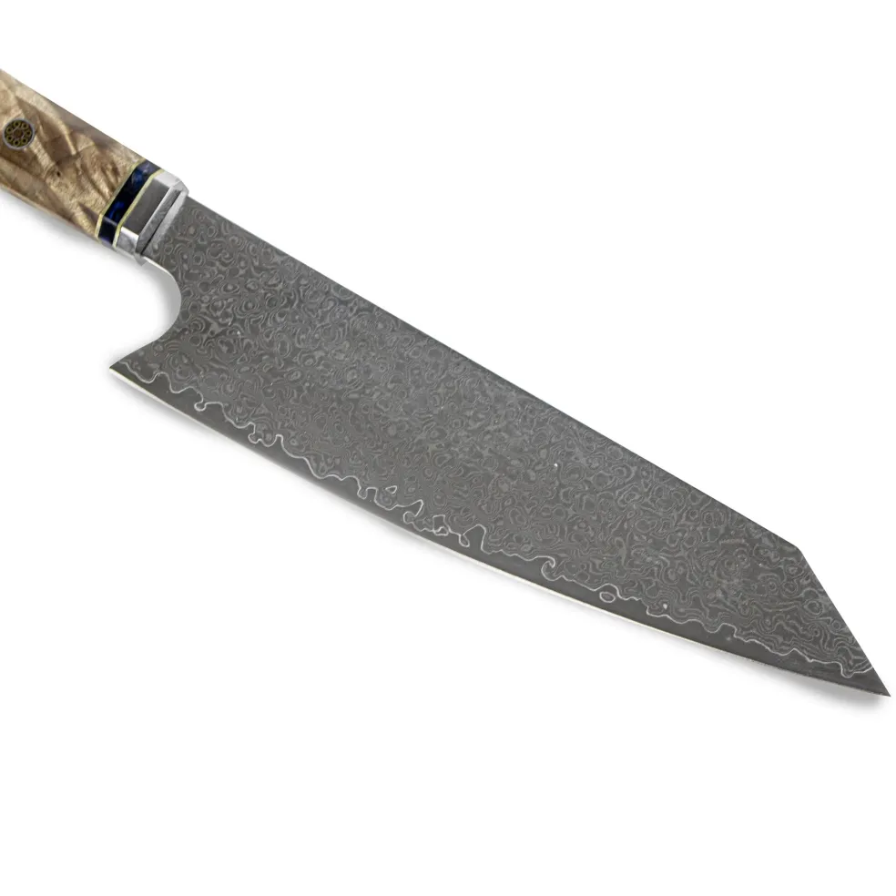 Shinrai Knives - Sapphire Octagon Damascus Kiritsuke 23 cm - Special Edition