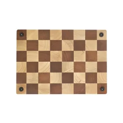 Shinrai Knives - Schaak Snijplank Acaciahout - Kopshout - 35 x 25 x 2.5 cm