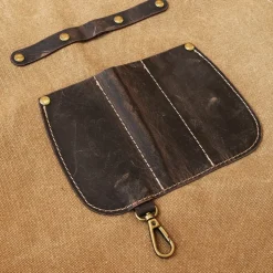 Shinrai Knives - Schort Hoogwaardig Canvas & Leer Bruin