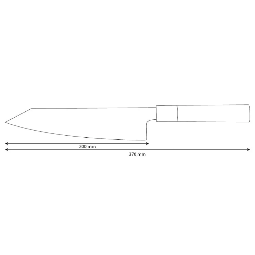 Shinrai Knives - Takumi Kaza Damascus Kiritsuke 20 cm
