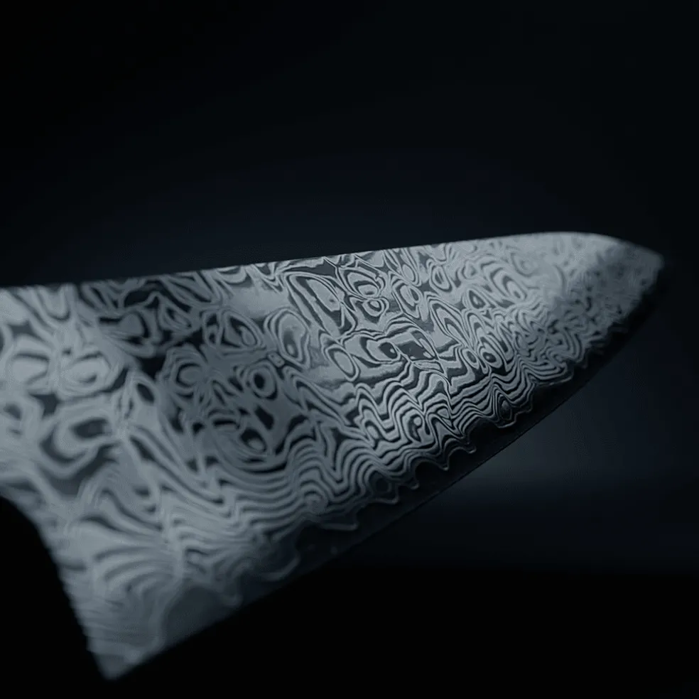 Shinrai Knives - Takumi Kaza Damascus Officemes 13 cm