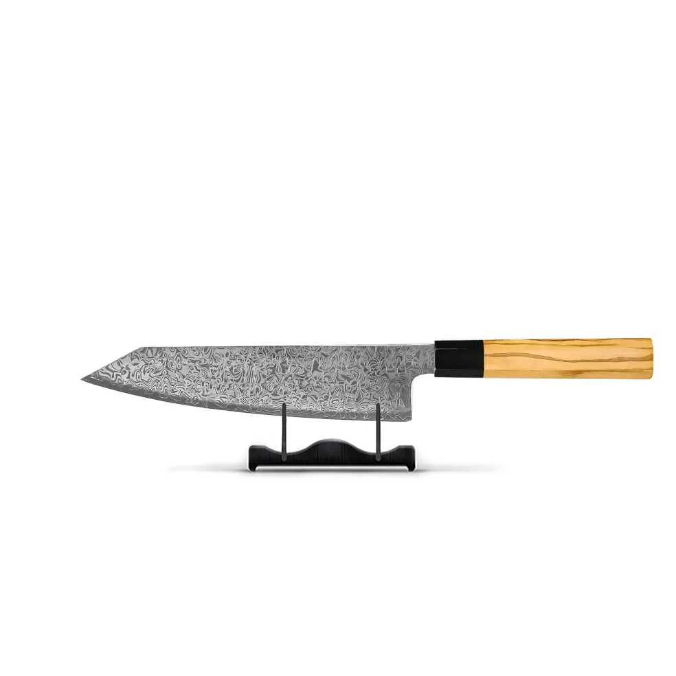 Shinrai Knives - Takumi Kaza 2-delige Damascus Messenset - Kiritsuke + Schilmes