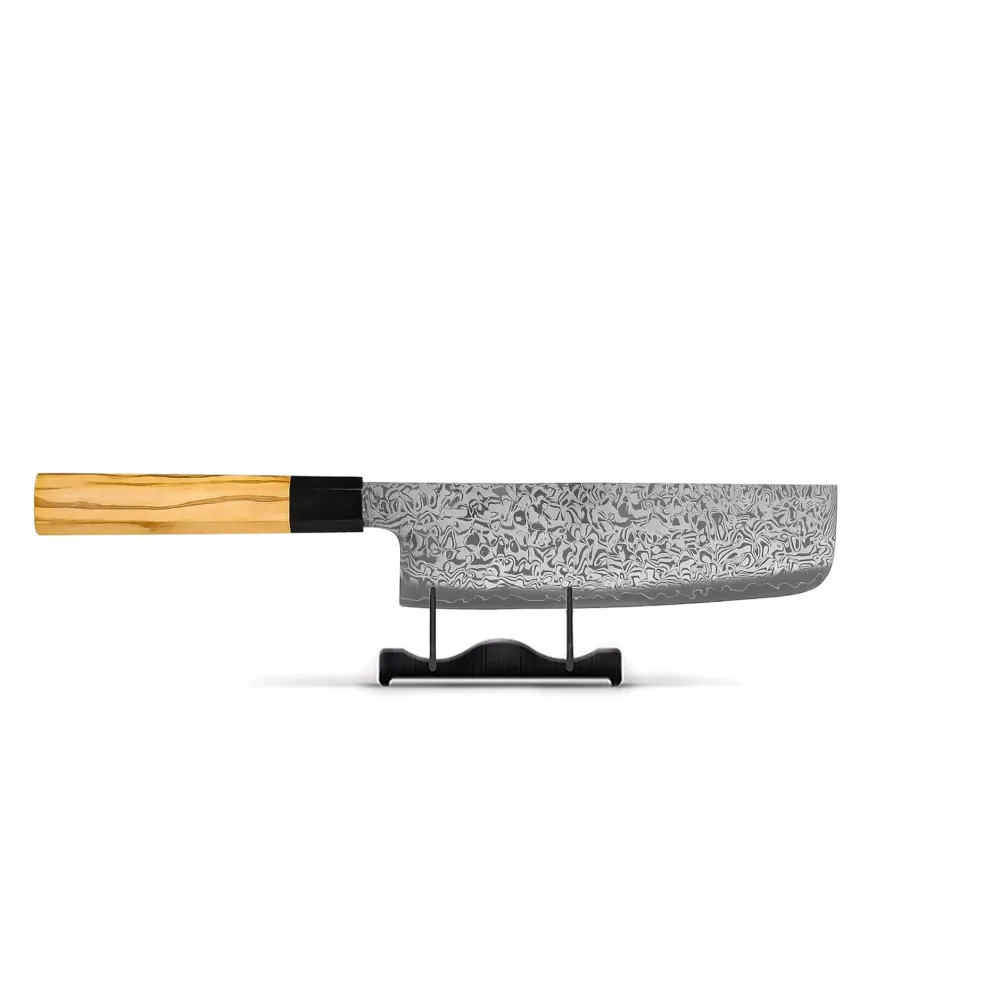 Shinrai Knives - Takumi Kaza 2-delige Damascus Messenset - Nakiri + Schilmes