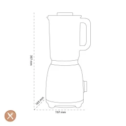 Smeg - Blender | Watergroen | Jaren 50 | Tafel blender