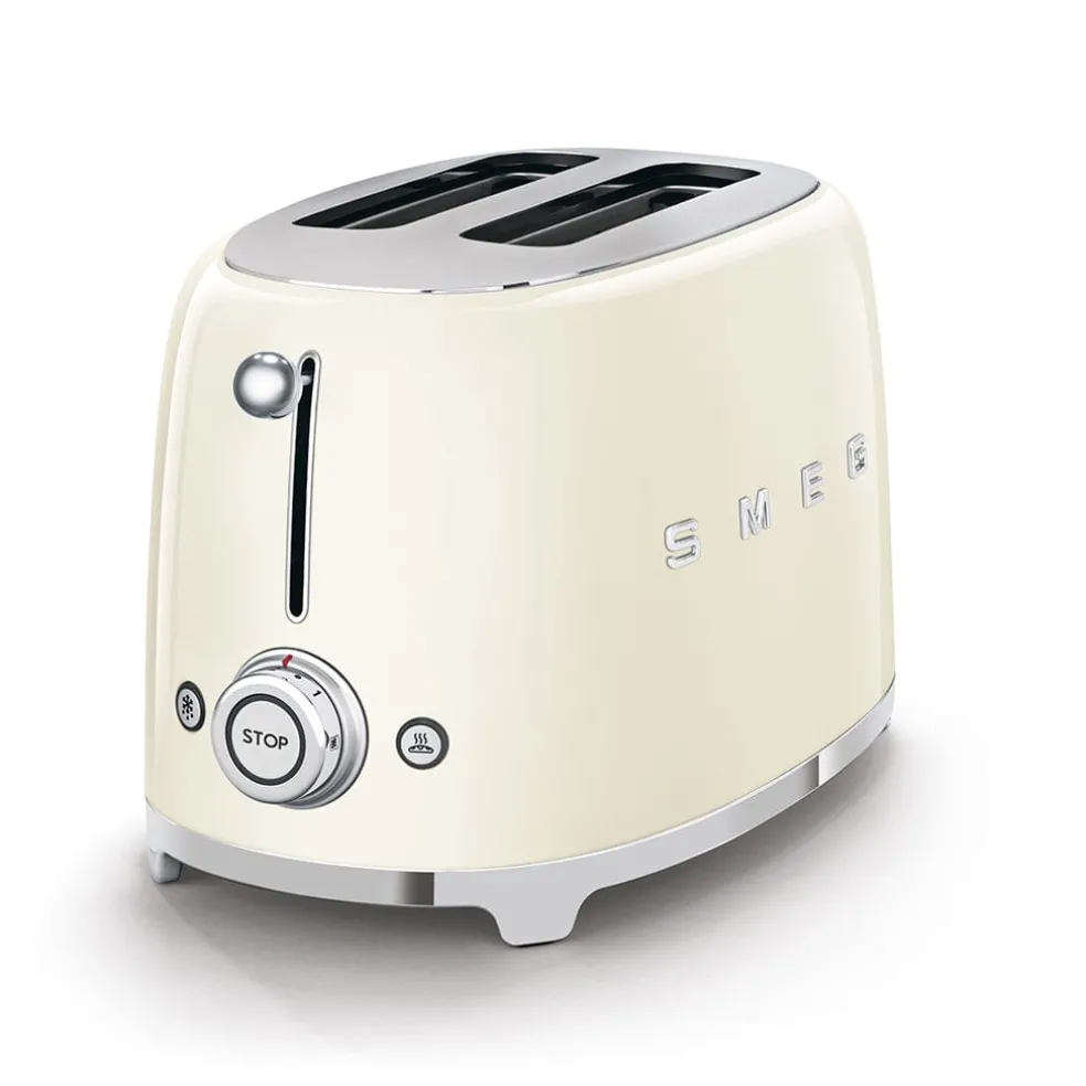 Smeg - Broodroosters | Crème | Jaren 50 | Toaster 2x2