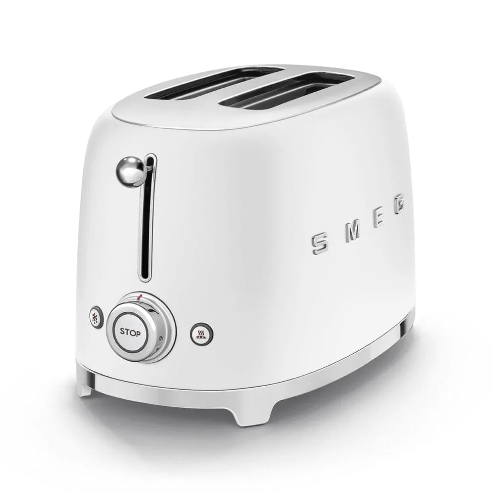 Smeg - Broodroosters | Mat Wit | Jaren 50 | Toaster 2x2