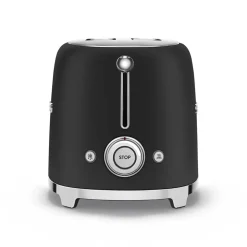 Smeg - Broodroosters | Mat Zwart | Jaren 50 | Toaster 2x2