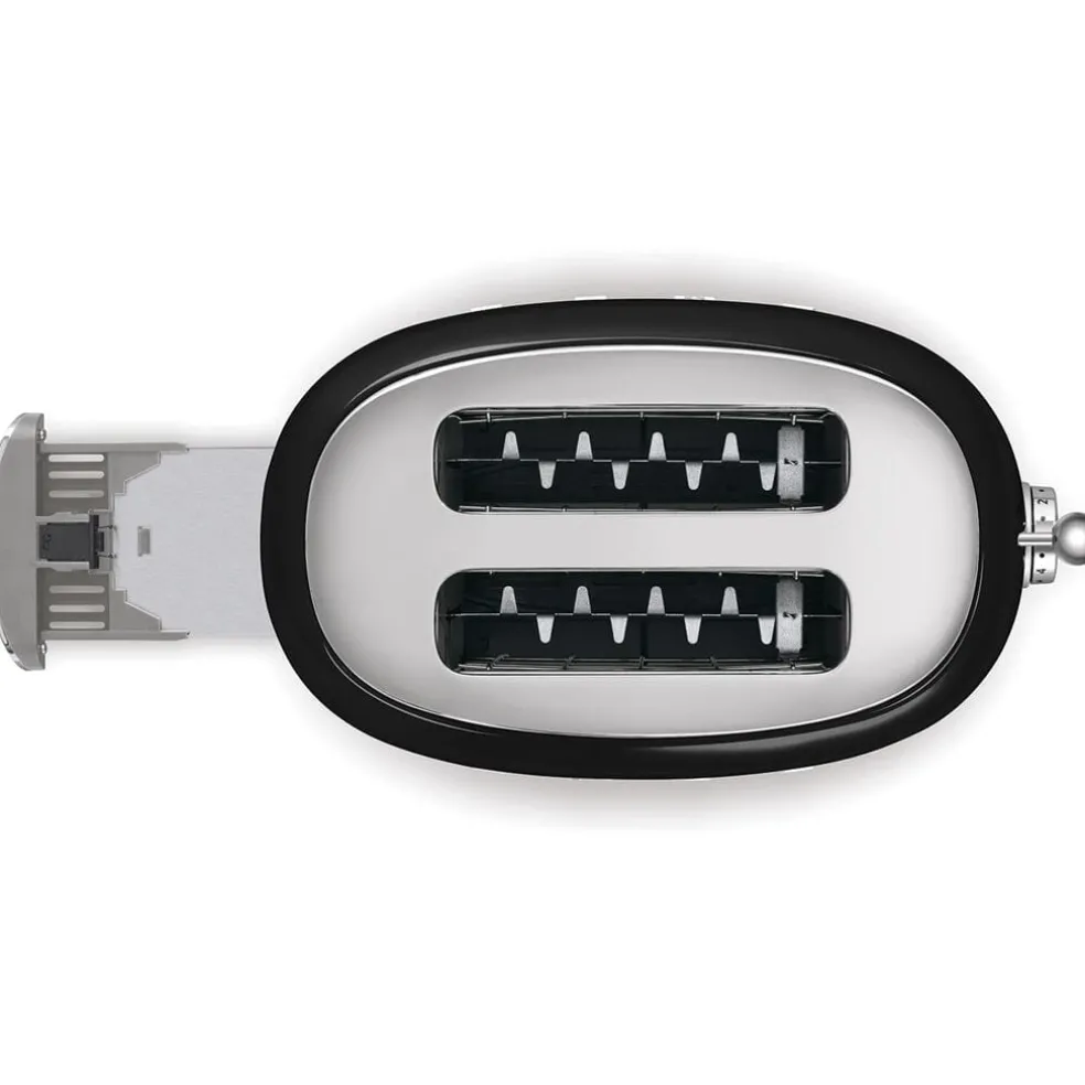 Smeg - Broodroosters | Zwart | Jaren 50 | Toaster 2x2