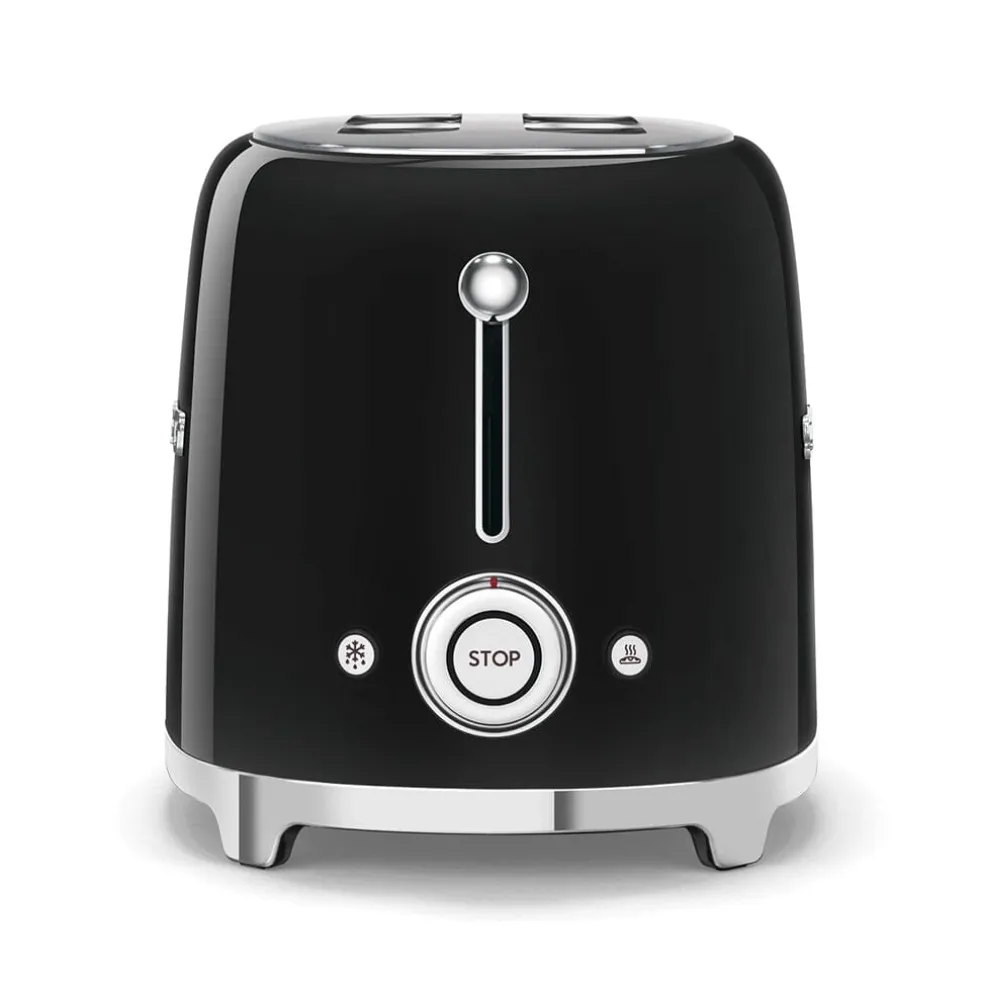 Smeg - Broodroosters | Zwart | Jaren 50 | Toaster 2x2