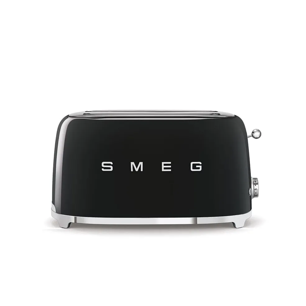 Smeg - Broodroosters | Zwart | Jaren 50 | Toaster 2x4