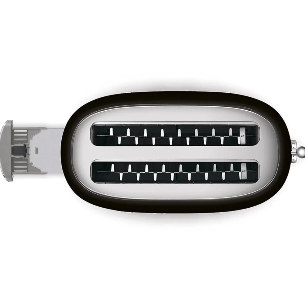 Smeg - Broodroosters | Zwart | Jaren 50 | Toaster 2x4