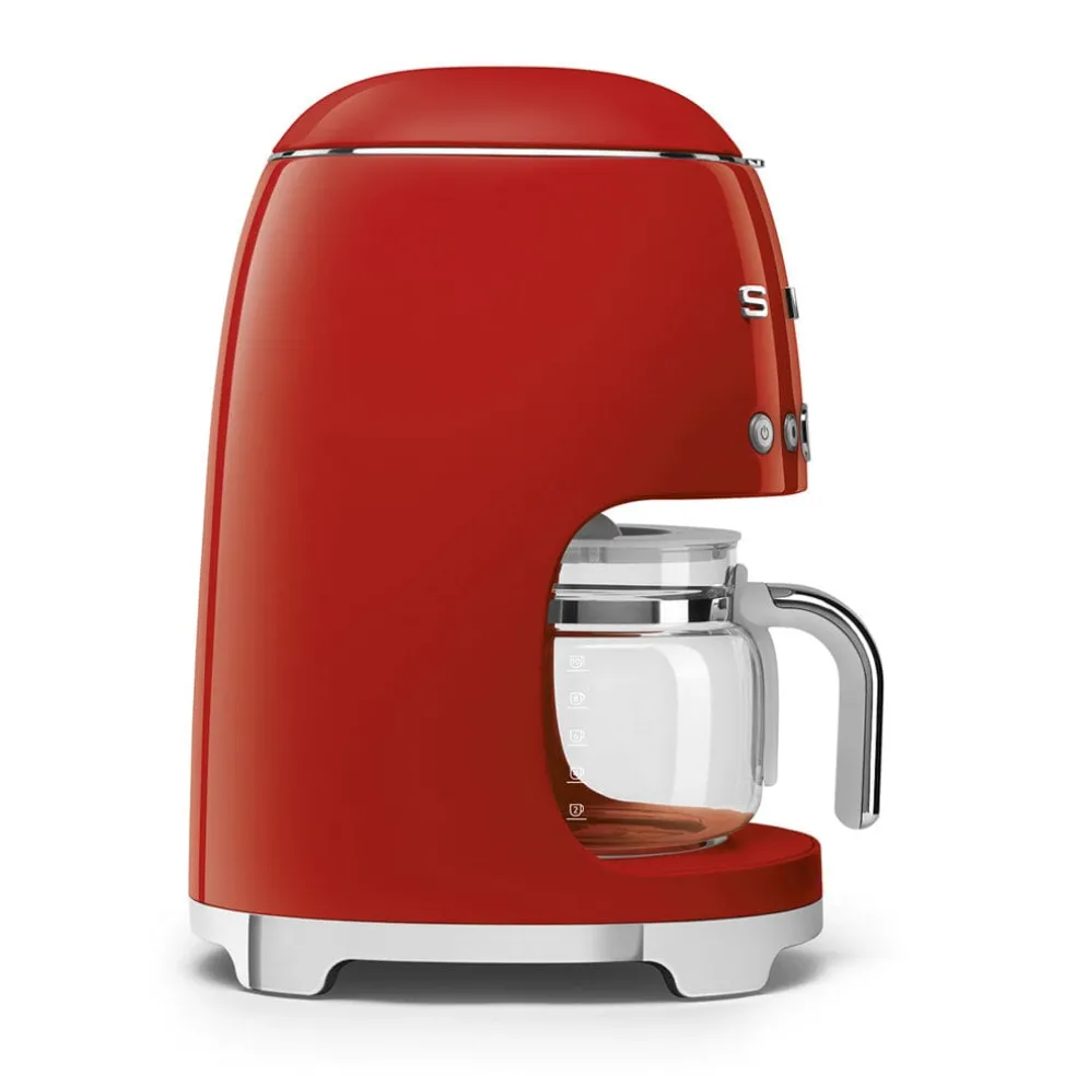 Smeg - Filterkoffiemachine | Rood | Jaren 50 | Filterkoffiemachine