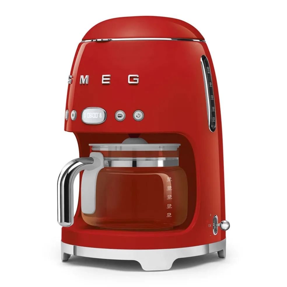 Smeg - Filterkoffiemachine | Rood | Jaren 50 | Filterkoffiemachine