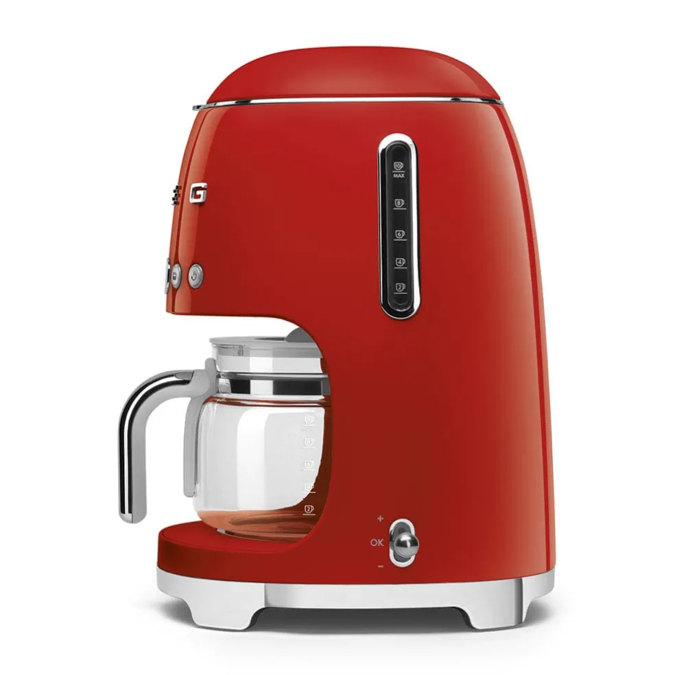 Smeg - Filterkoffiemachine | Rood | Jaren 50 | Filterkoffiemachine