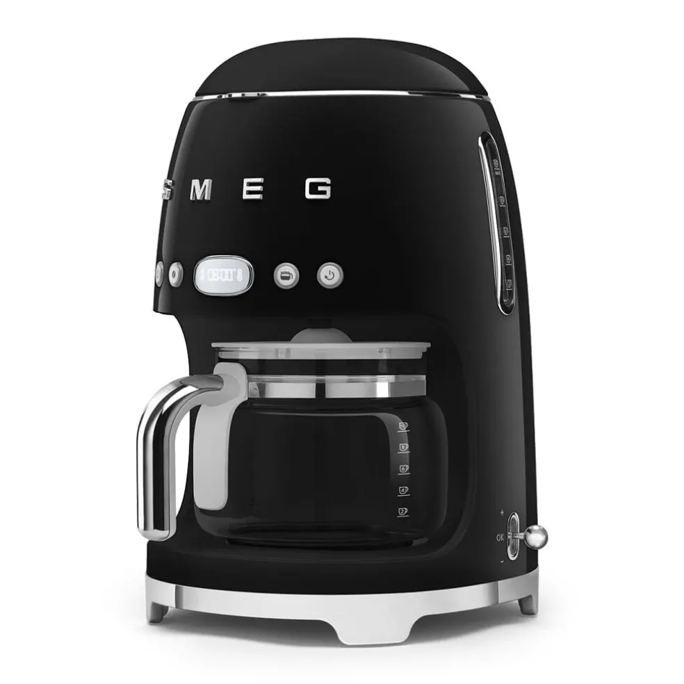 Smeg - Filterkoffiemachine | Zwart | Jaren 50 | Filterkoffiemachine