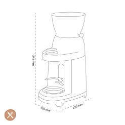 Smeg - Koffiemaler Aluminium