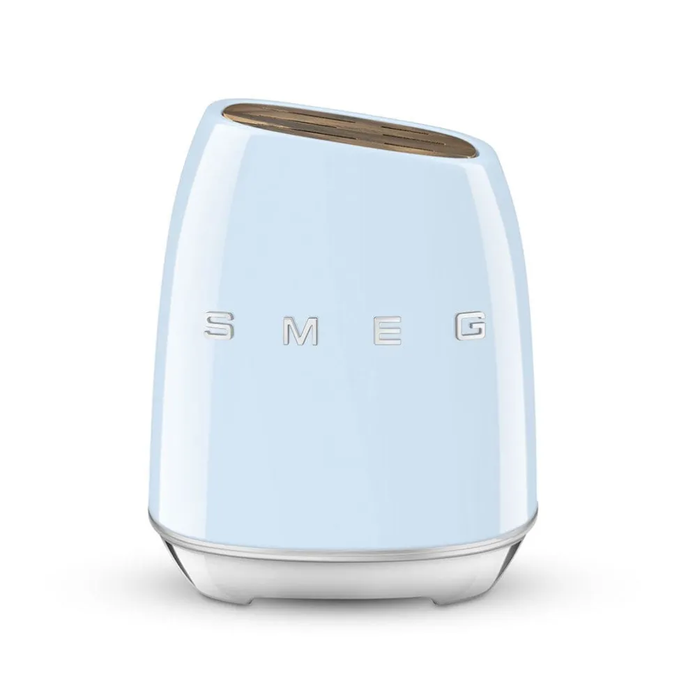 SMEG - Messenblok met 6 messen Pastelblauw