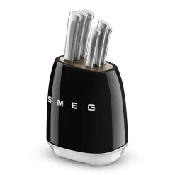 SMEG - Messenblok met 6 messen Zwart