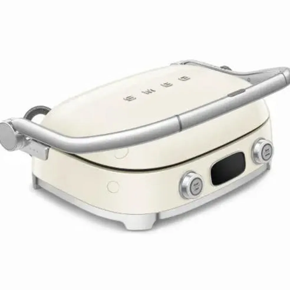 Smeg - Multifunctionele Grill | Crème | Jaren 50 | Contactgrill