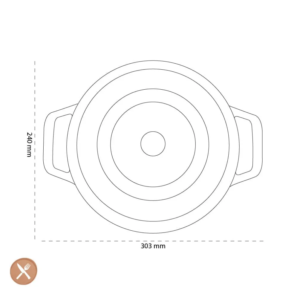 Staub - La Cocotte Braadpan 24 cm - Eucalyptus