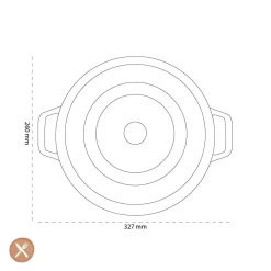 Staub - La Cocotte Braadpan 26 cm - Zwart