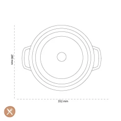 Staub - La Cocotte Braadpan 28 cm - Zwart