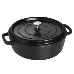 Staub - Lage Cocotte 26 cm Zwart