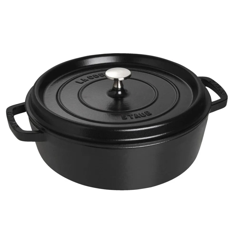 Staub - Lage Cocotte 26 cm Zwart