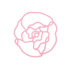 Tools2Cook - Siliconen Onderzetter Peony Light Pink
