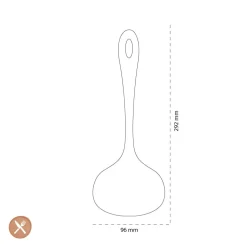 Tools2Cook - Siliconen Soep Lepel Black Pepper