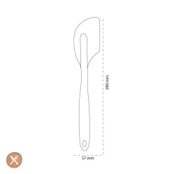 Tools2Cook - Siliconen Spatel Nutmeg Grey