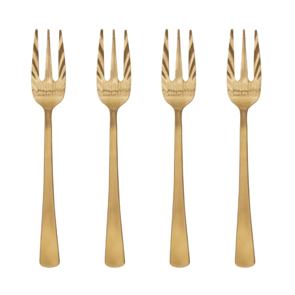 Urban Nature Culture - Gebaksvorkjes - Goud - Set Van 4