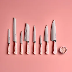 Wusthof - Classic Colour 7-delige messenset met blok Pink Himalayan Salt