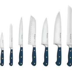 Wusthof - Classic Colour 7-delige messenset met blok Wild Blueberry