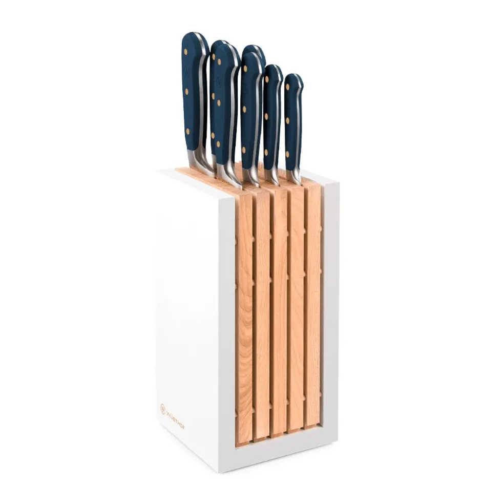 Wusthof - Classic Colour 7-delige messenset met blok Wild Blueberry