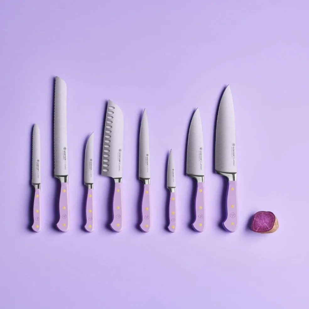 Wusthof - Classic Colour 7-delige messenset met blok Purple Yam