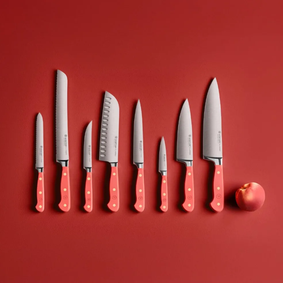 Wusthof - Classic Coral Peach Messenblok Met 7 Messen