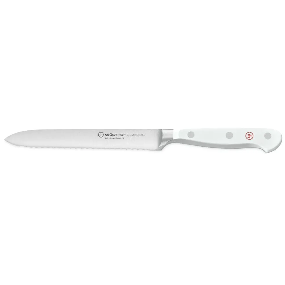 Wusthof - Classic Messenset 6-delig met Santoku Wit met blok